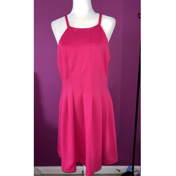 Calvin Klein Dresses & Skirts - NWT Calvin Klein Halter Pink Sleeveless Dress
